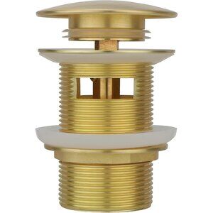 Brass Freestanding Tub Drain Pop Up Plug Fits Most Bathtubs (Brushed Gold) NEW!!